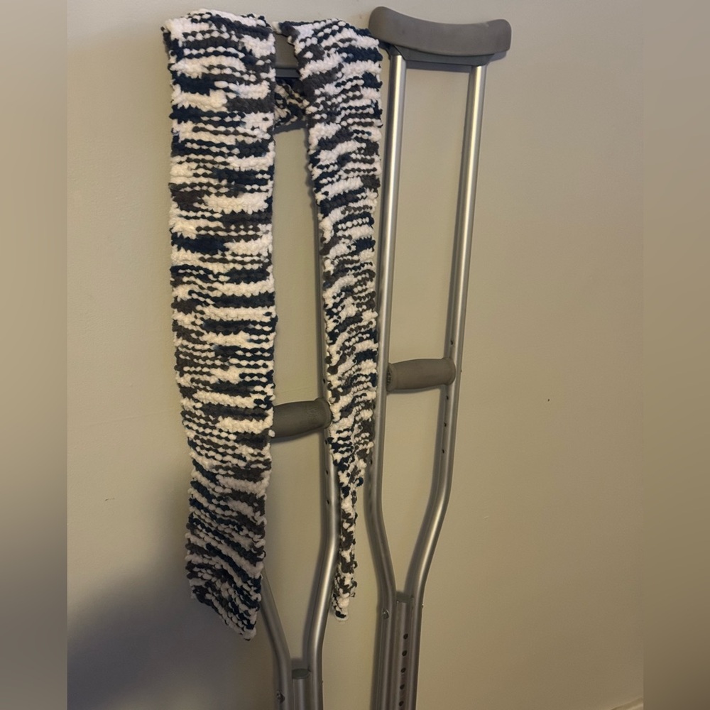 Winter Theme Hand Knitted Scarf